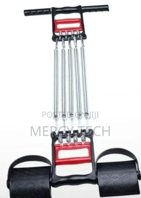 5-spring Chest Expander With Foot Pedal
