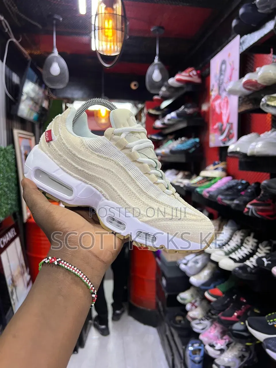 Levi’S X Nike Air Max 95 “White and Ecru”