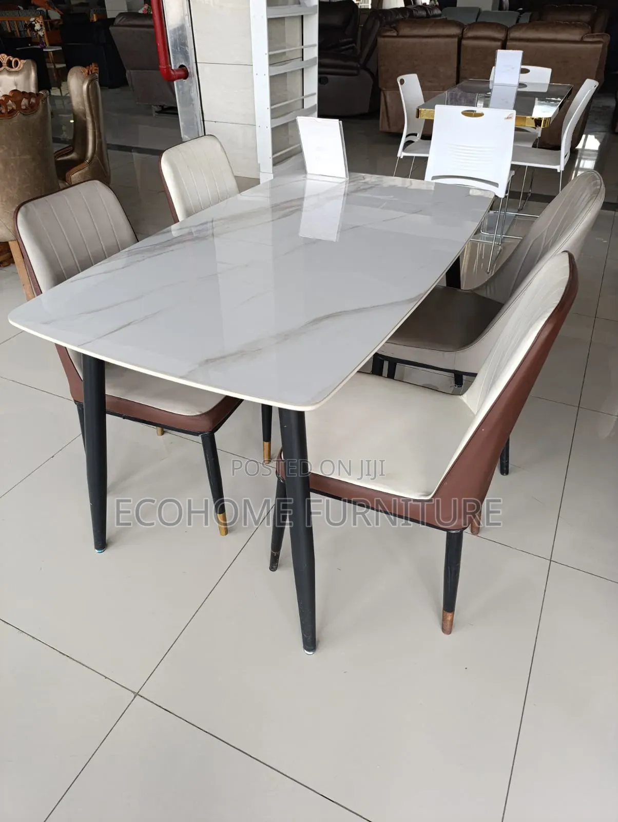 4 Seater Marble Top Dinner Set