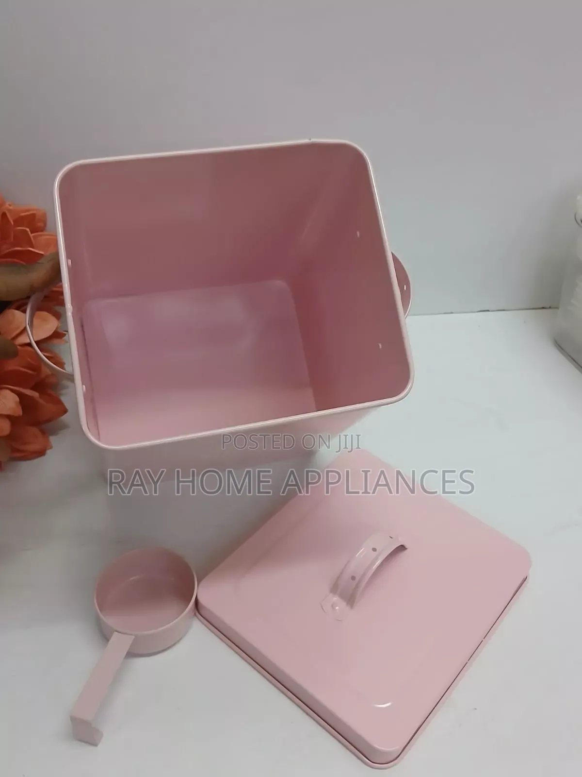 Square Metallic Storage Box Laundry Detergent/Powder/Food Freshness