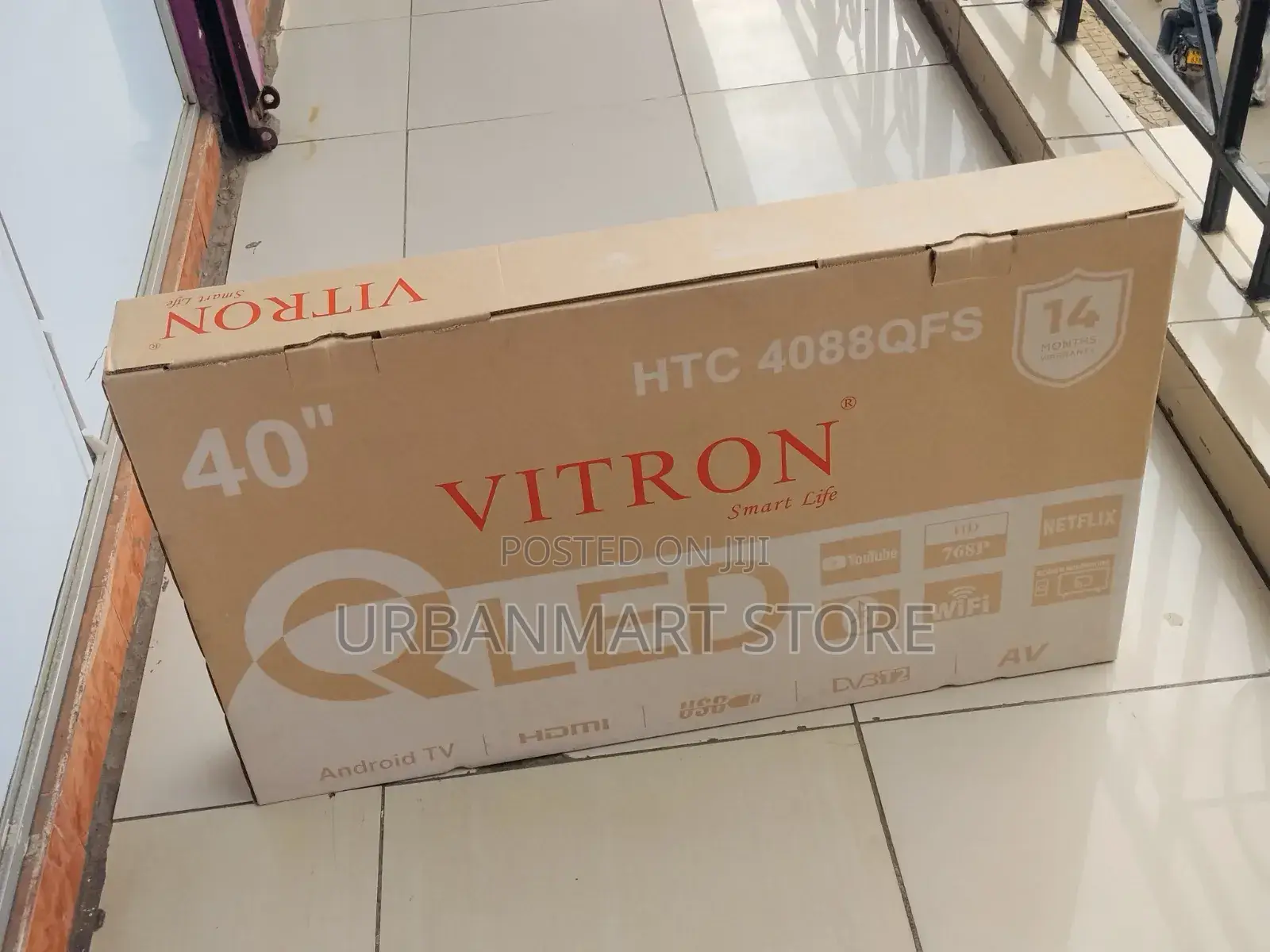 Vitron 40” Smart Qled Tv With Wifi Bluetooth