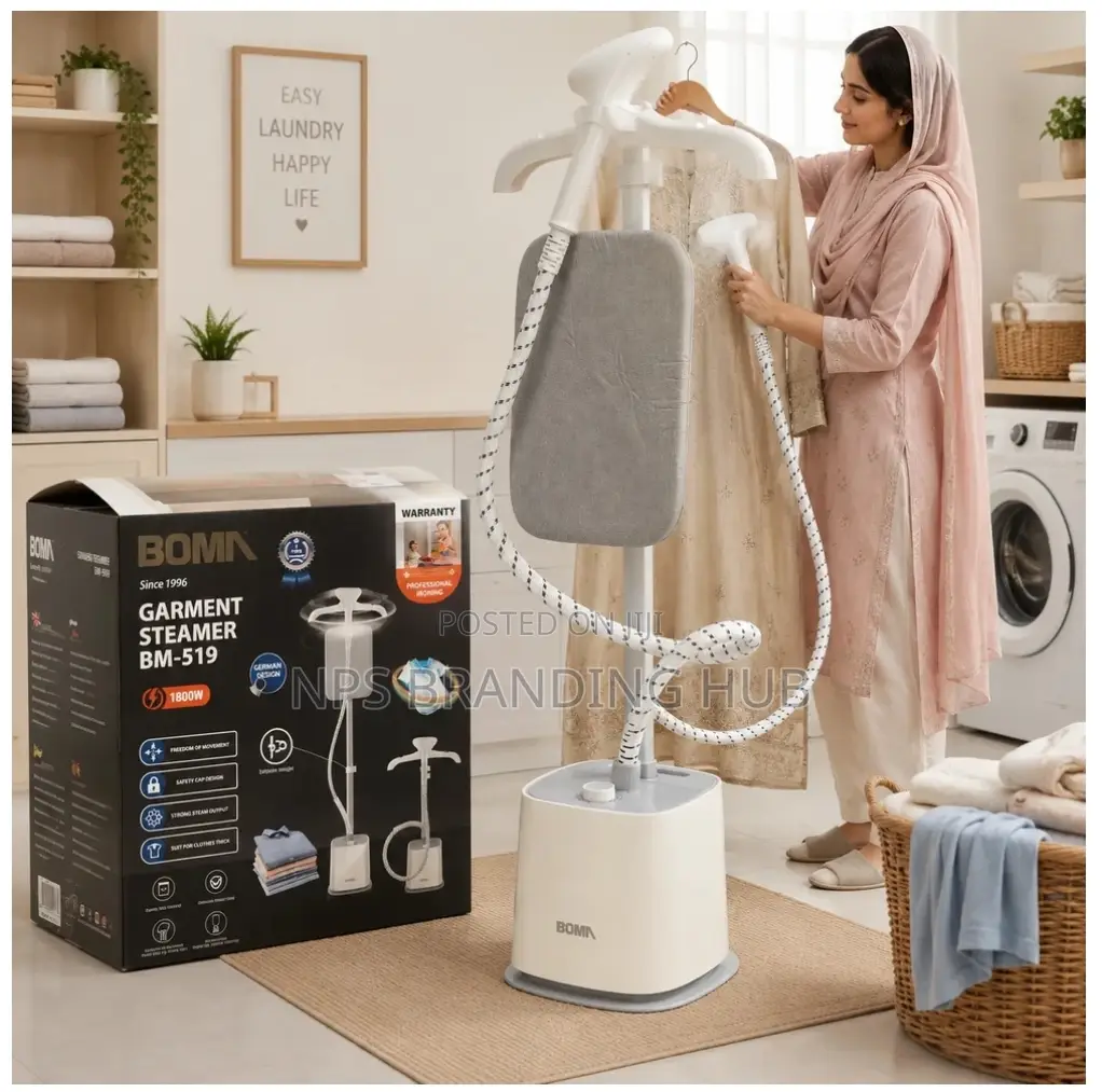 1.8l Steam Iron Standing Garment Steamer With Ironing Board HBC