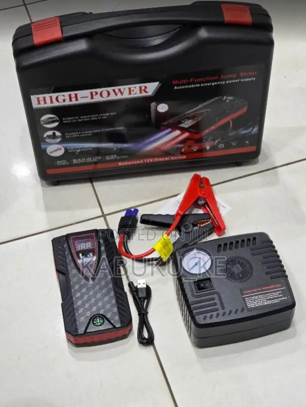 Jump Starter Kit 99800mah With Pressure Inflator