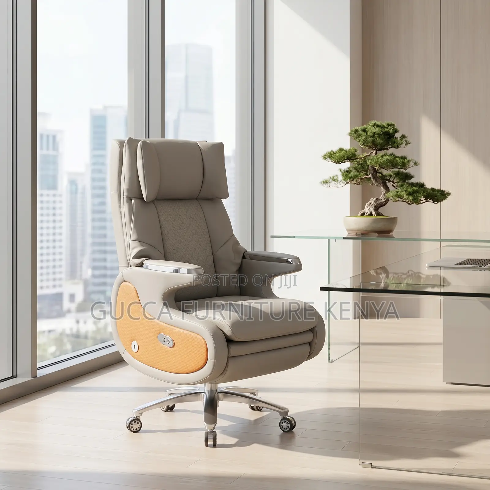 Director's Leather Office Seat.