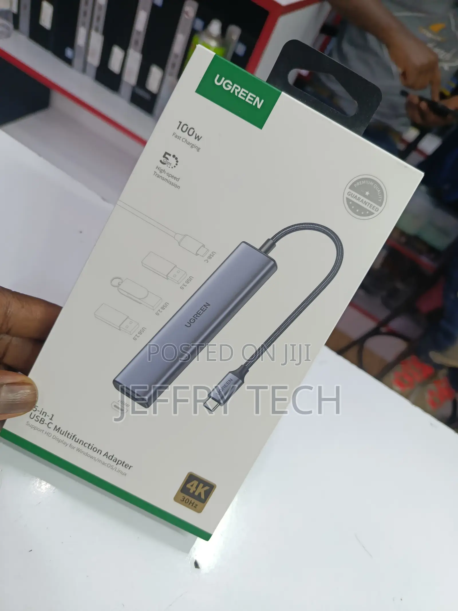 Ugreen Usb-C Adapter Fast Data Transfer, Hdmi, Usb 3.0 Pd Charging