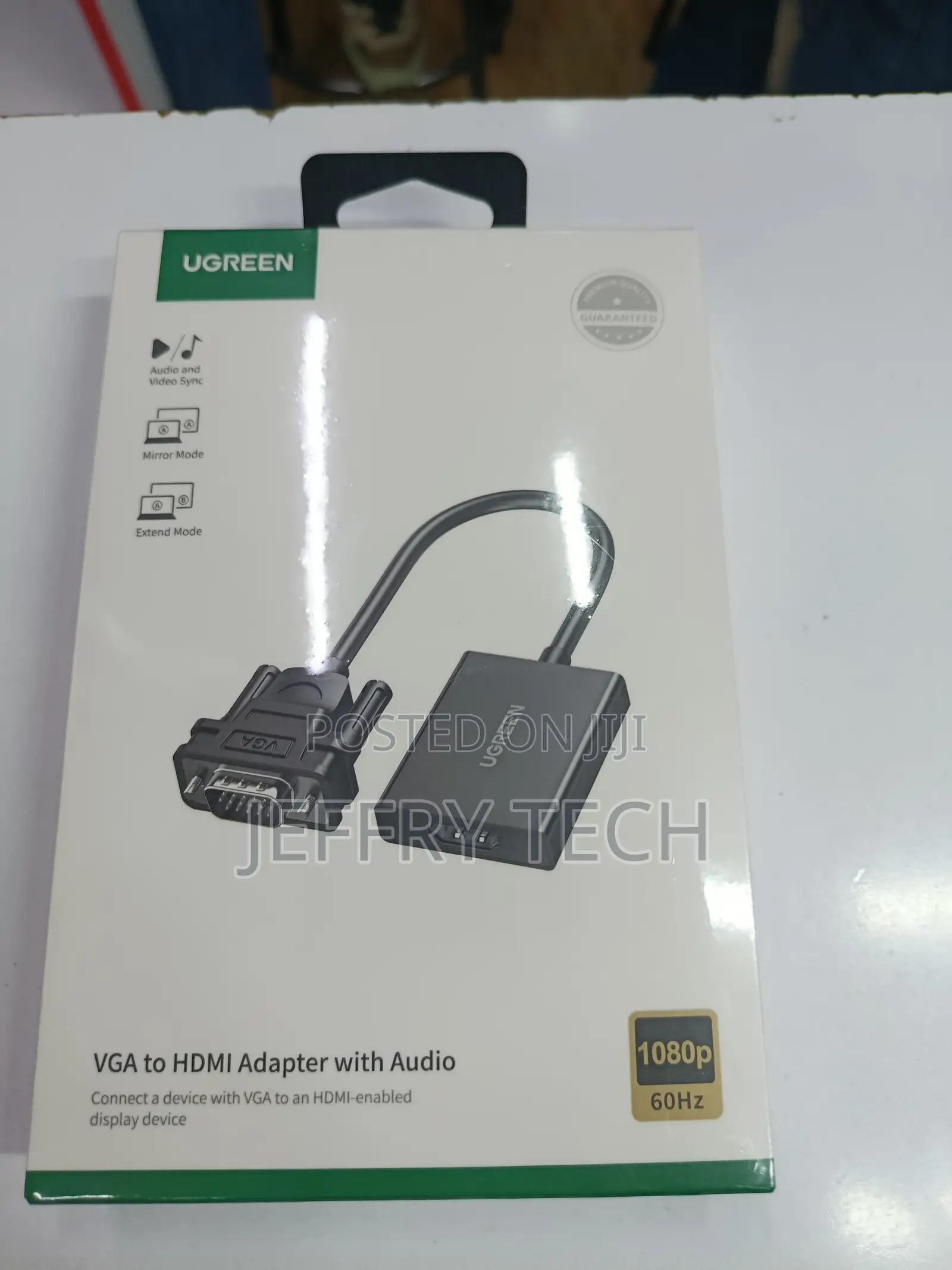 Ugreen Vga Male to Hdmi Video Converter Adapter for Desktop Computer,
