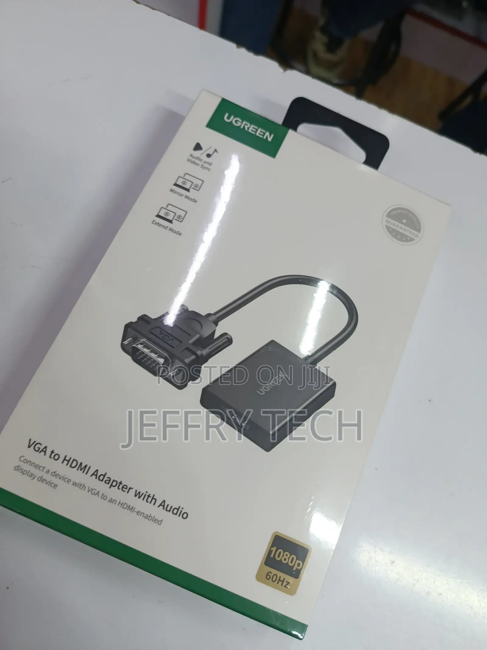 Ugreen Vga Male to Hdmi Video Converter Adapter for Desktop Computer,