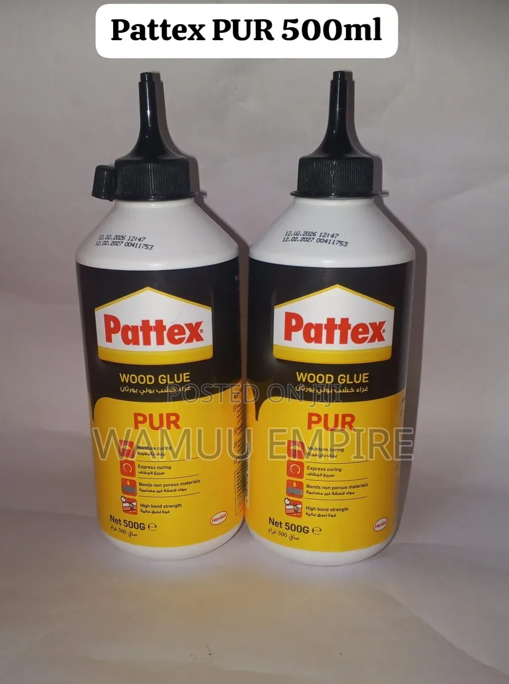 Henkel Pattex Pur Wood Glue 500g