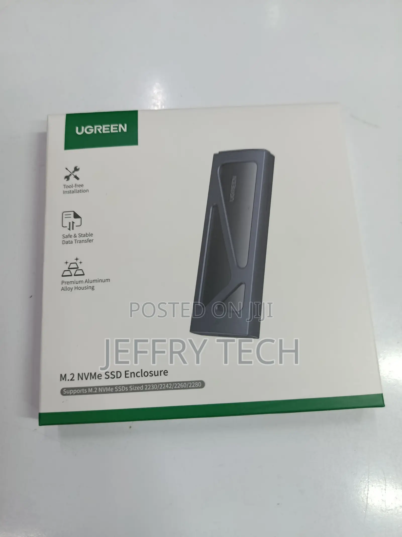 Ugreen M.2 Nvme Enclosure Adapter, 10gbps Usb C 3.2 Gen2, Tool-Free