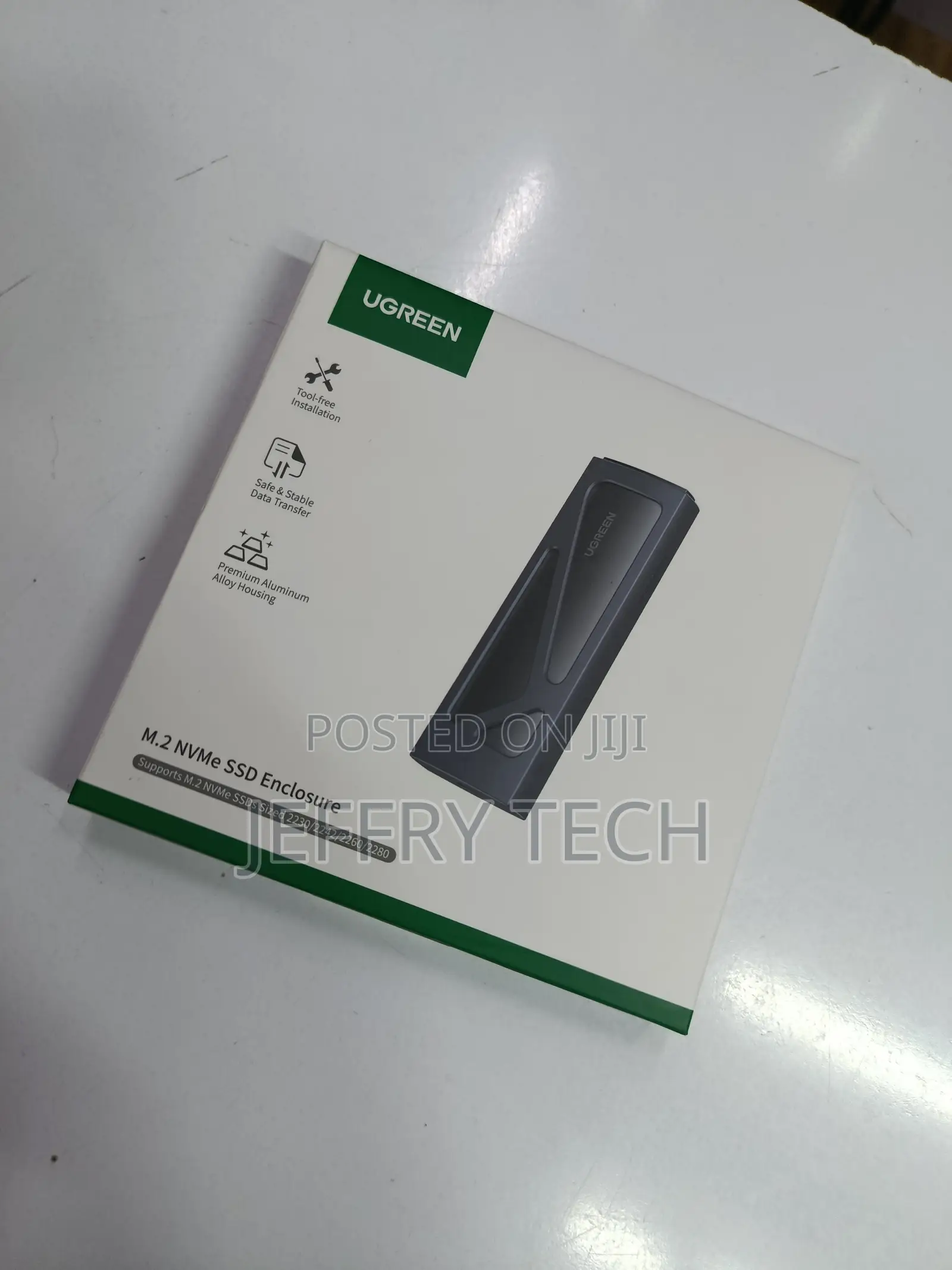 Ugreen M.2 Nvme Enclosure Adapter, 10gbps Usb C 3.2 Gen2, Tool-Free