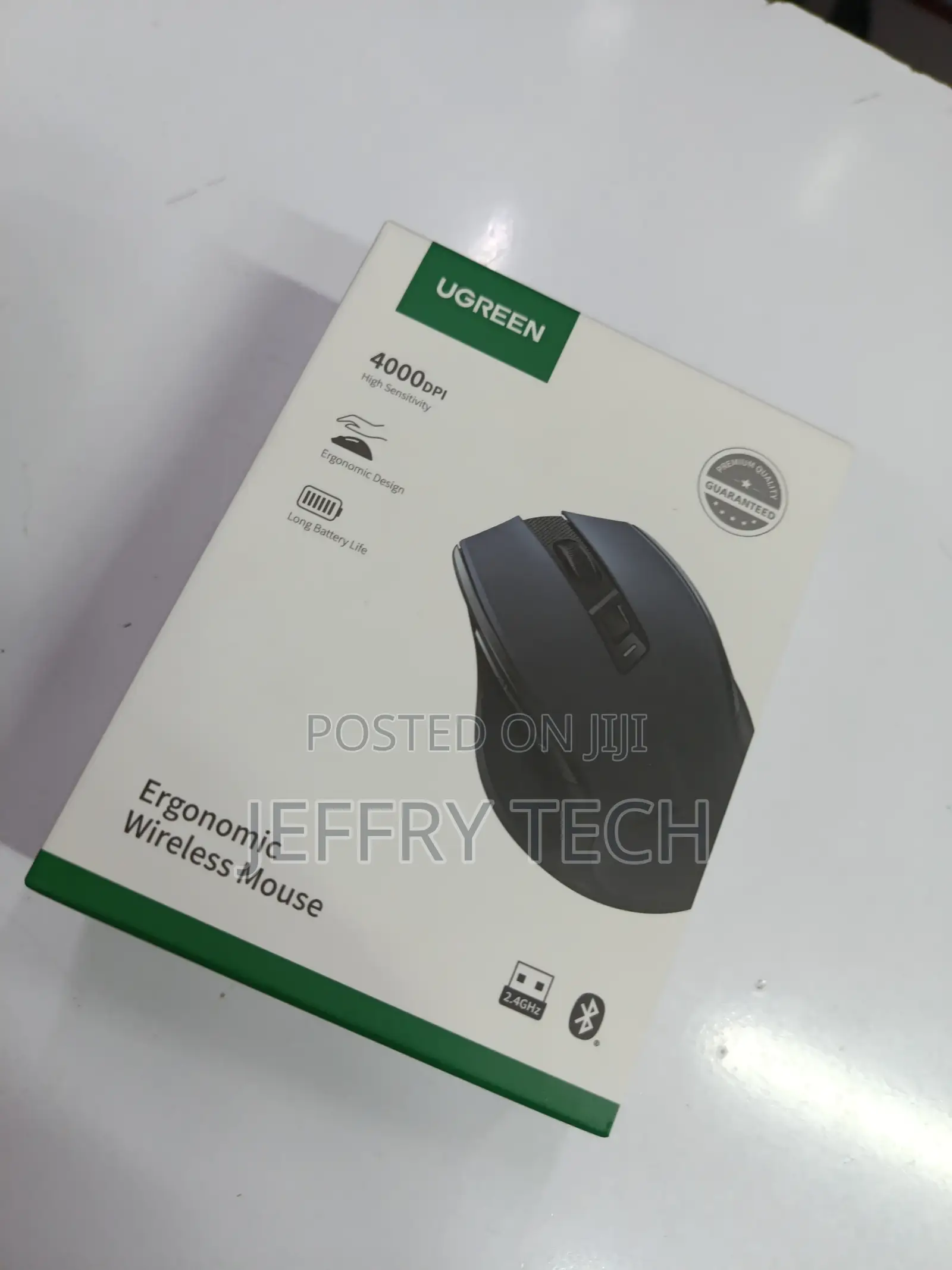 Ugreen Mu006 Ergonomic Wireless Mouse Dual via 2.4ghz and Bluetooyh