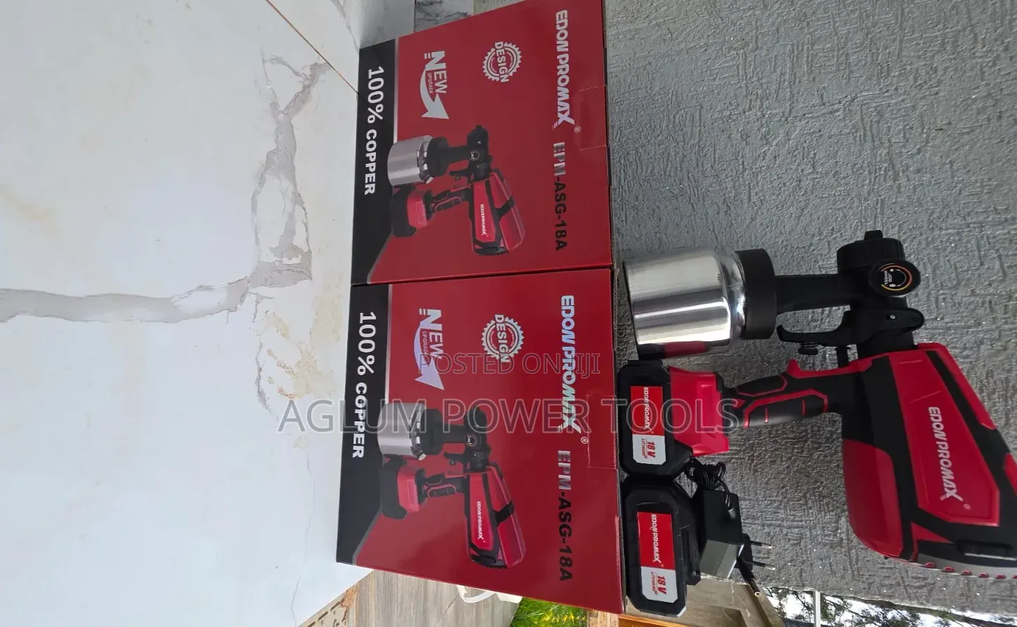 Edon Cordless Spray Gun 18v