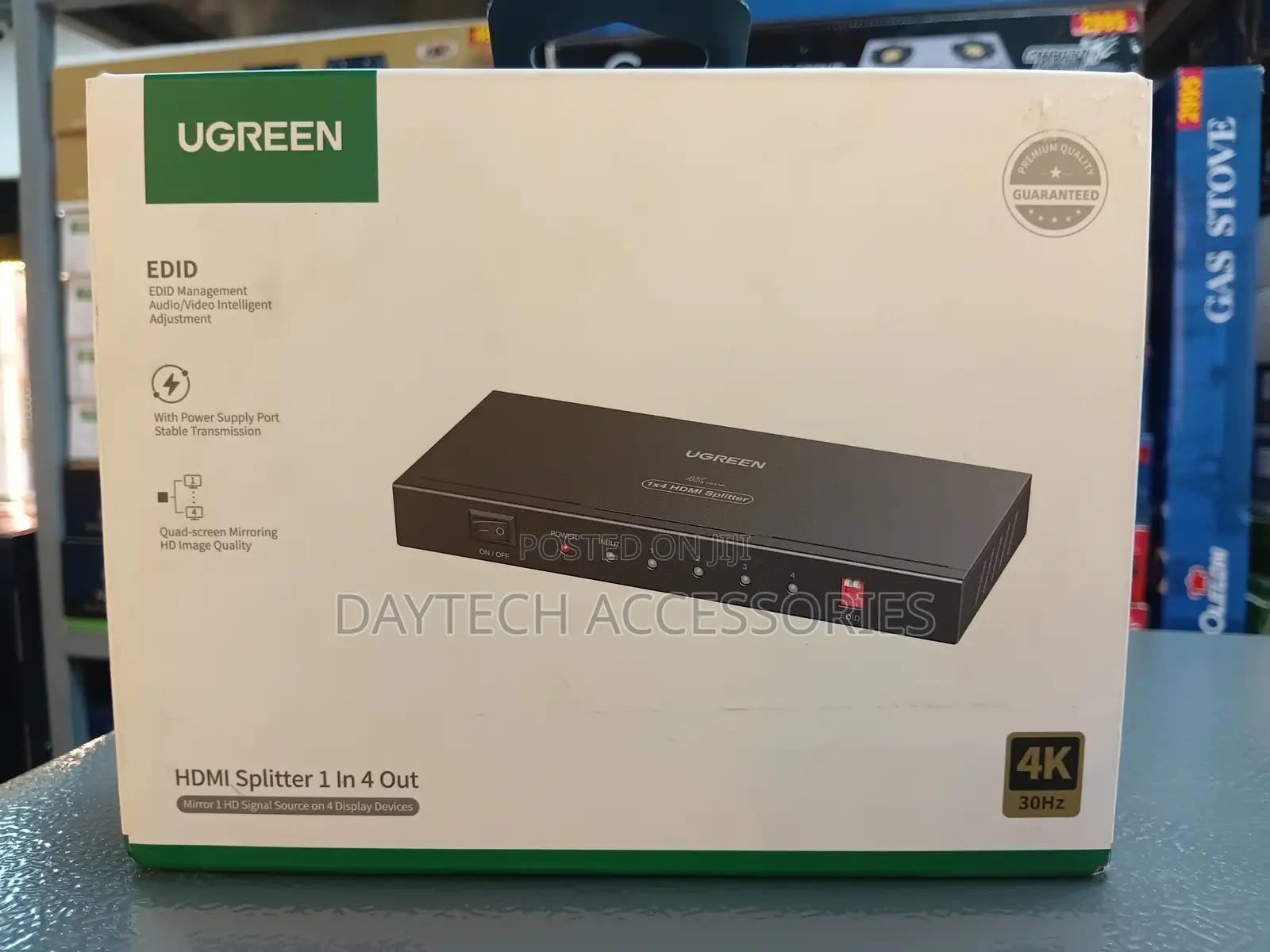 This Is a Ugreen 1 in 4 Out Hdmi Amplifier Splitter at 30hz.