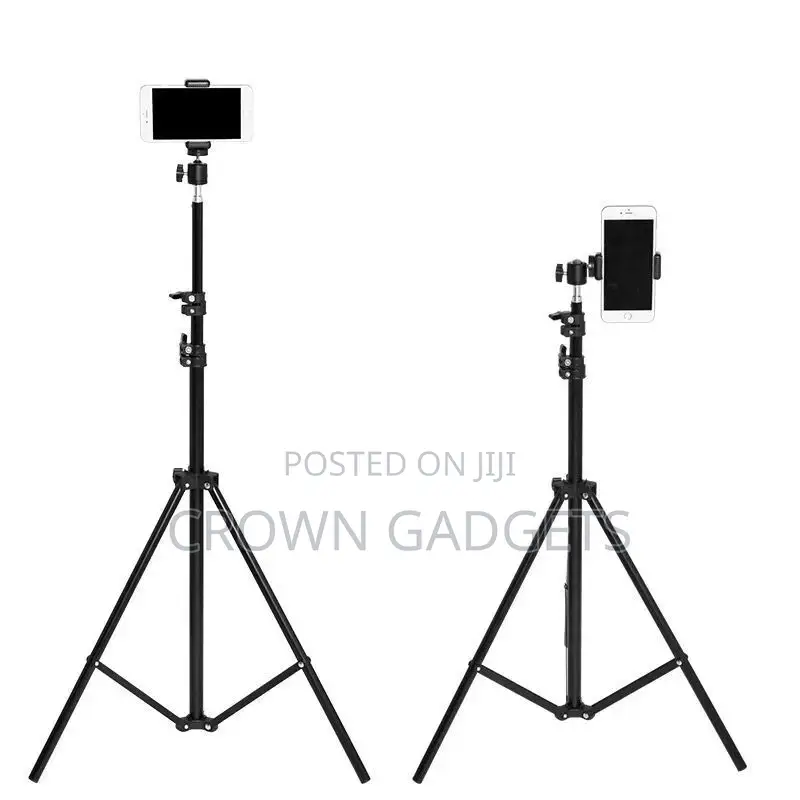 2.1 Meter Adjustable Light Stand Tripod With Clip Holder