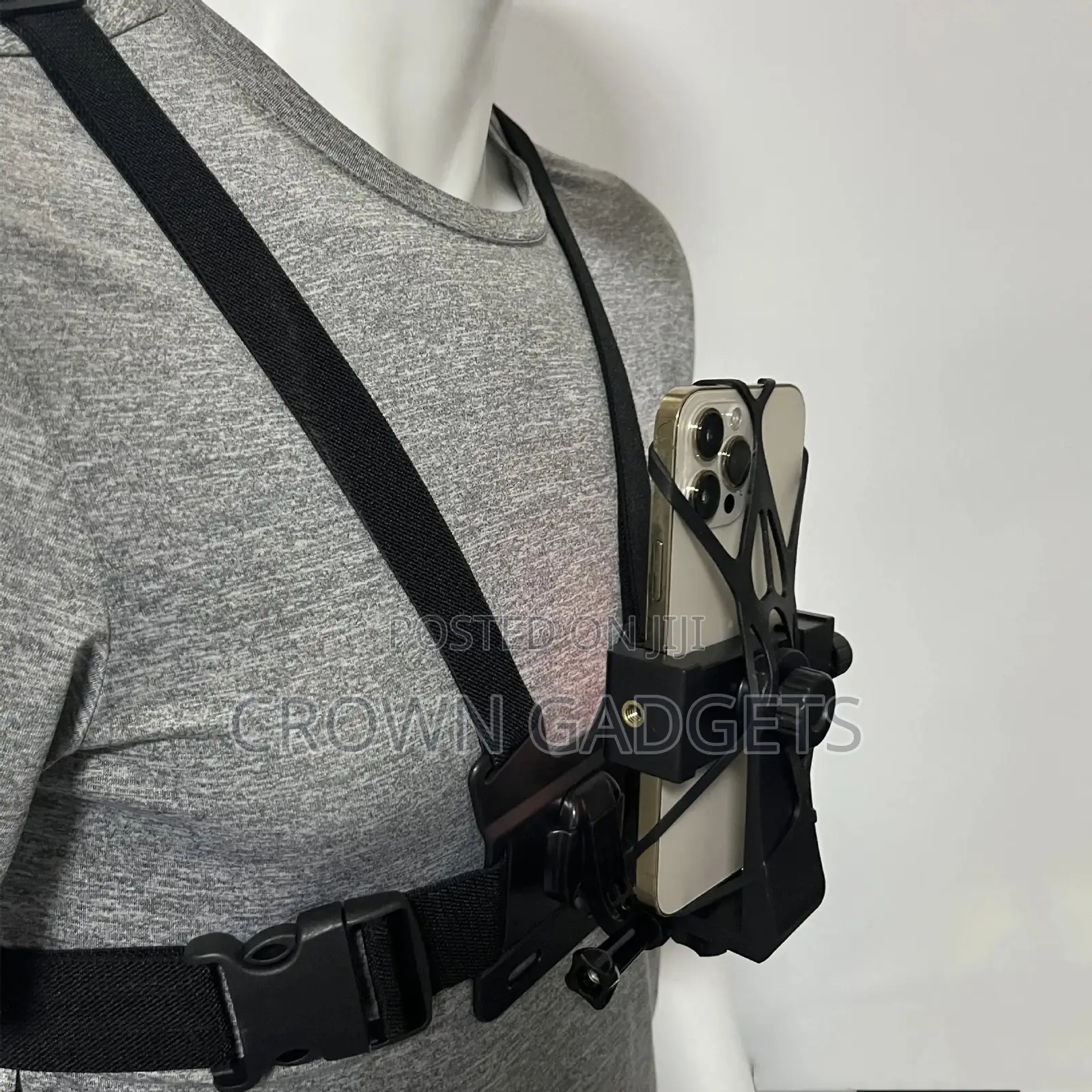 Adjustable Chest Mount Phone Holder for Vlogging Sports