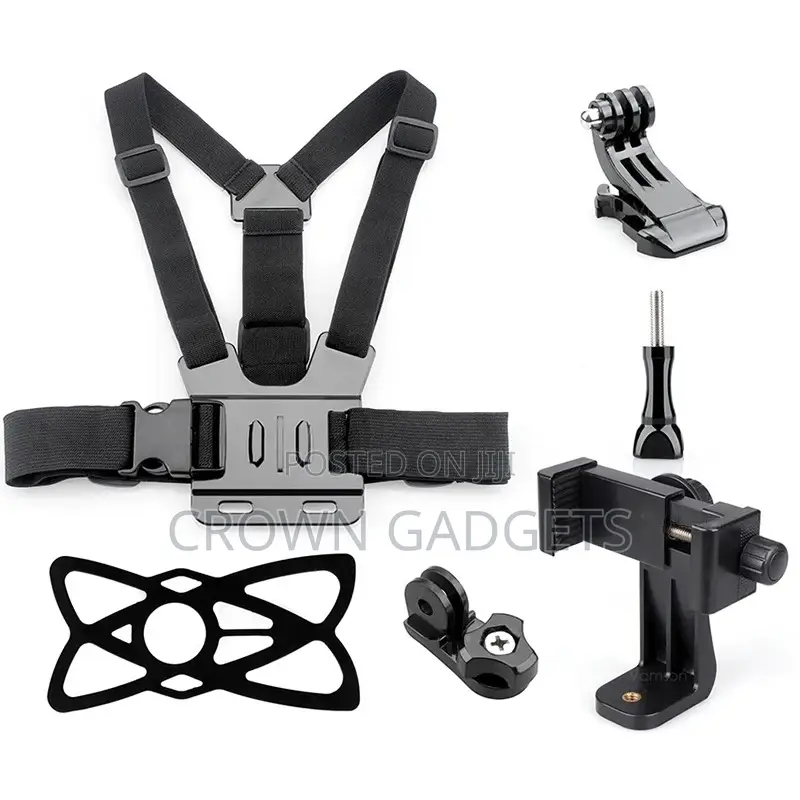 Adjustable Phone Chest Mount for Cycling Hiking Vlogs