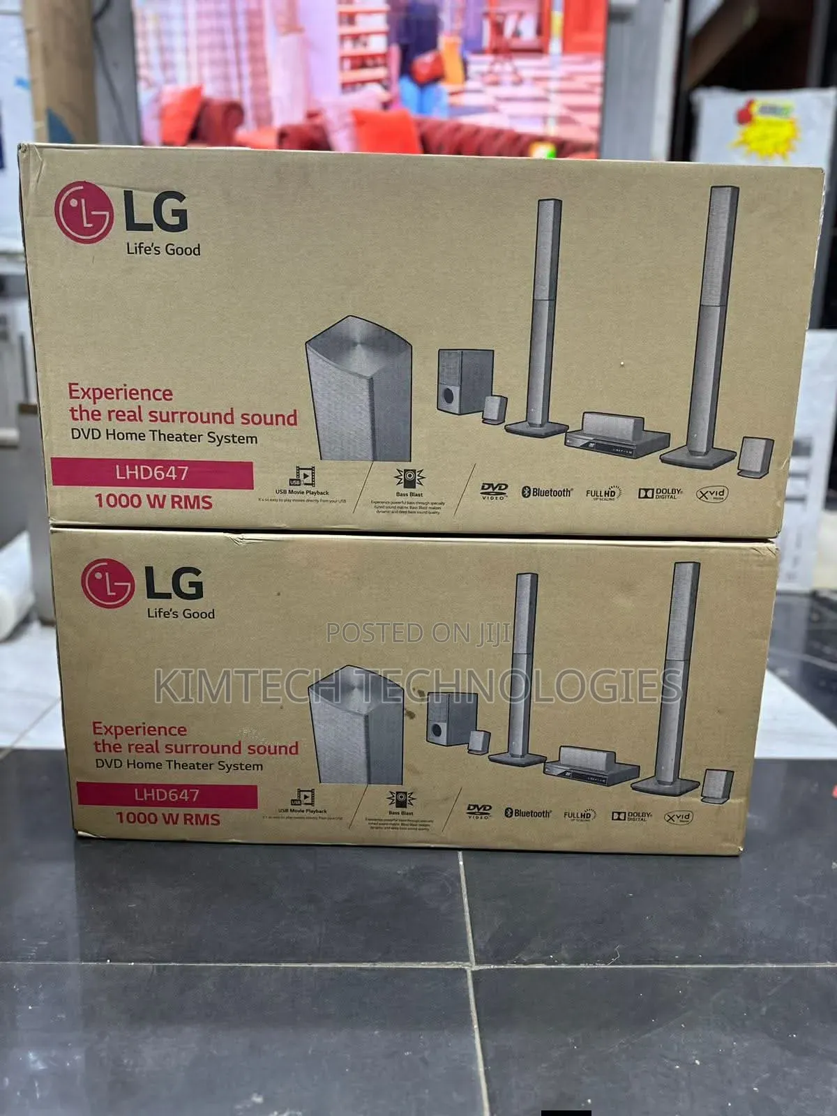 LG Home Theatre Speakers With 2 Tall Boy