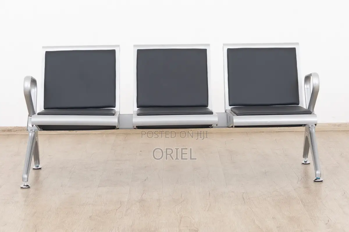 Office Bench : Advanced 3-Link Heavy-Duty Office Waiting Bench