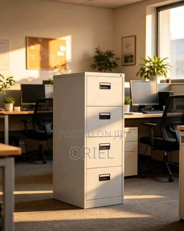 Office Cabinet : Steel 4-Drawer Office Cabinet