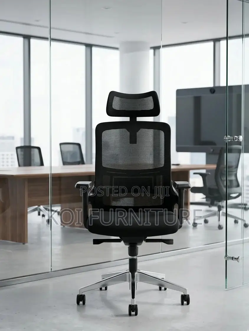 Office Chairs; Headrest Adjustable High Back Ergonomic Office Chair