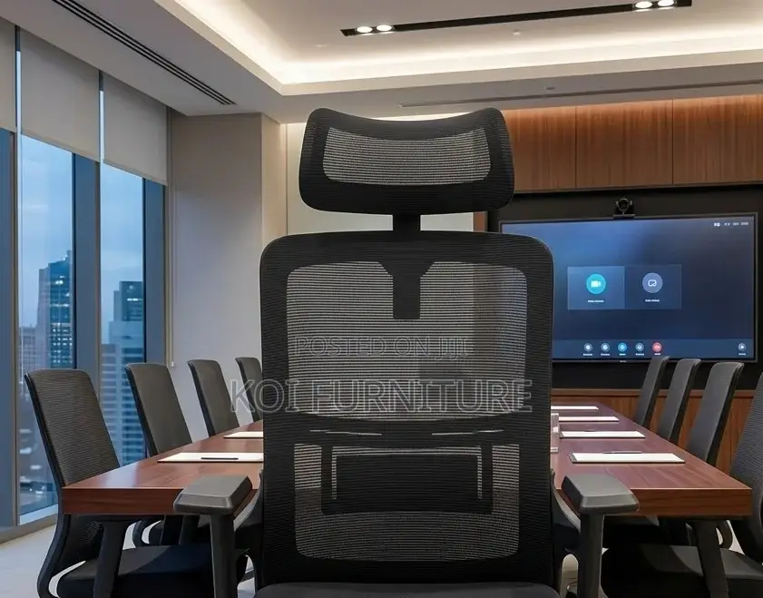 Office Chairs; Headrest Adjustable High Back Ergonomic Office Chair