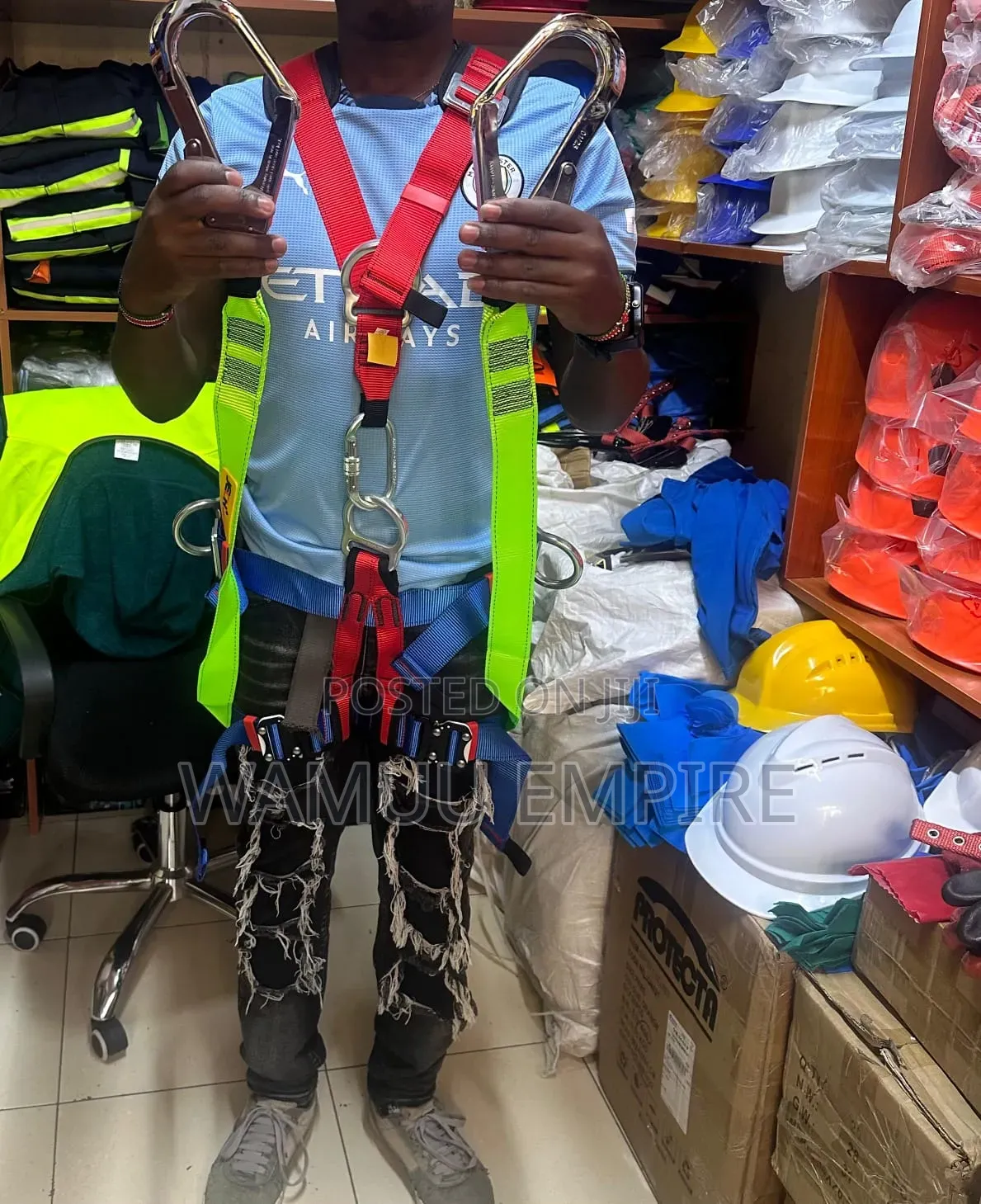 Full Body Safety Harness 5-point Shock Absorber