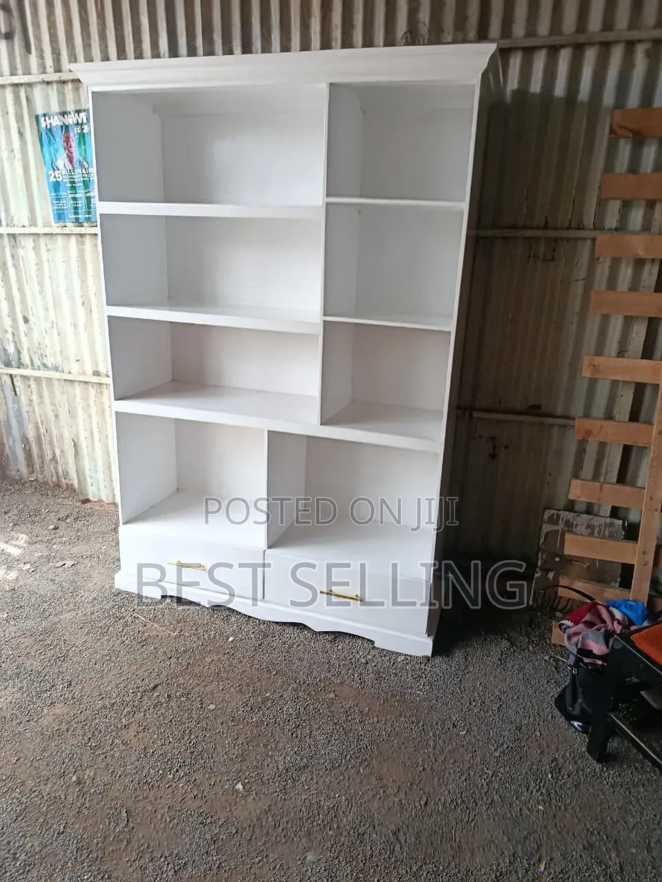 White Open Section Wordrobe