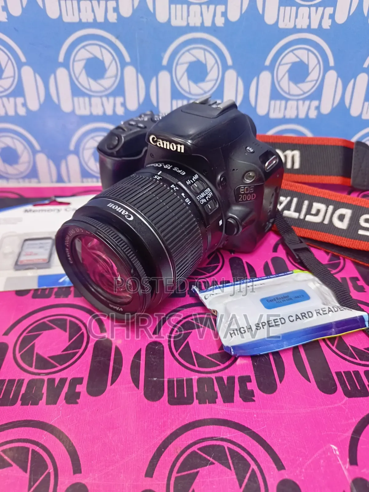 Canon 200d Camera With 24megapixel,Flip Screen And Wi-fi