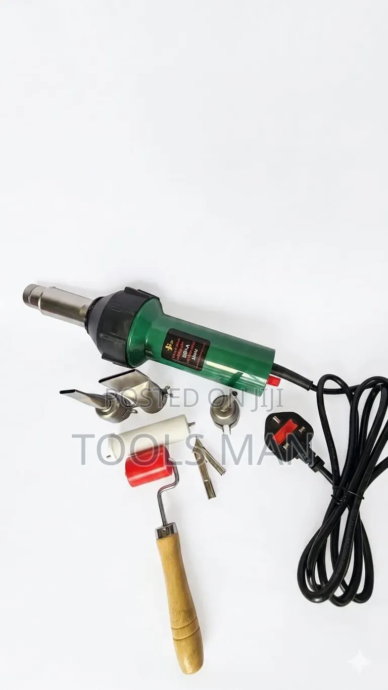 1600w Hot Air Plastic Welder Gun Kit With Nozzles Roller.