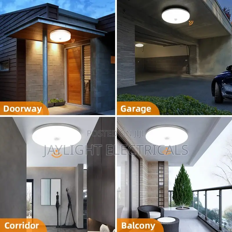 Mount Motion Detector Switch Flush Ceiling Led Sensor Lights