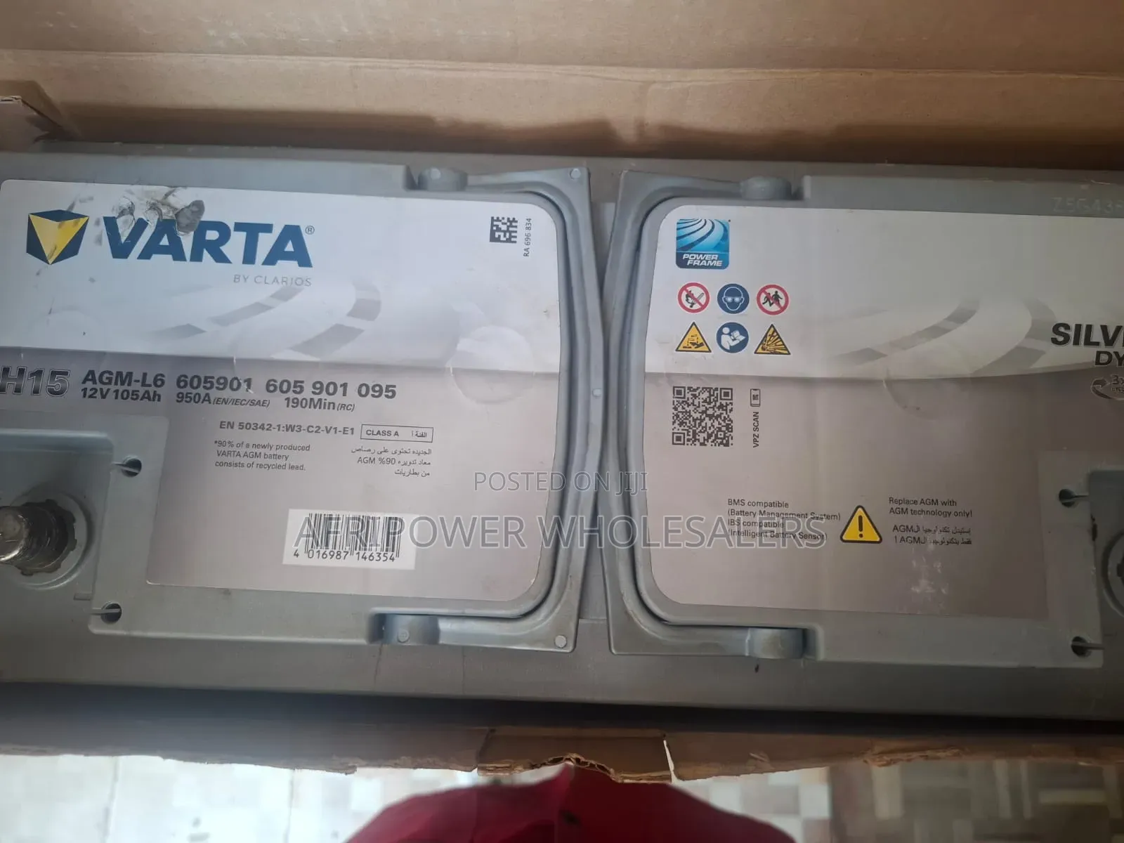 Varta Din 105 Agm Silver Dynamic Battery