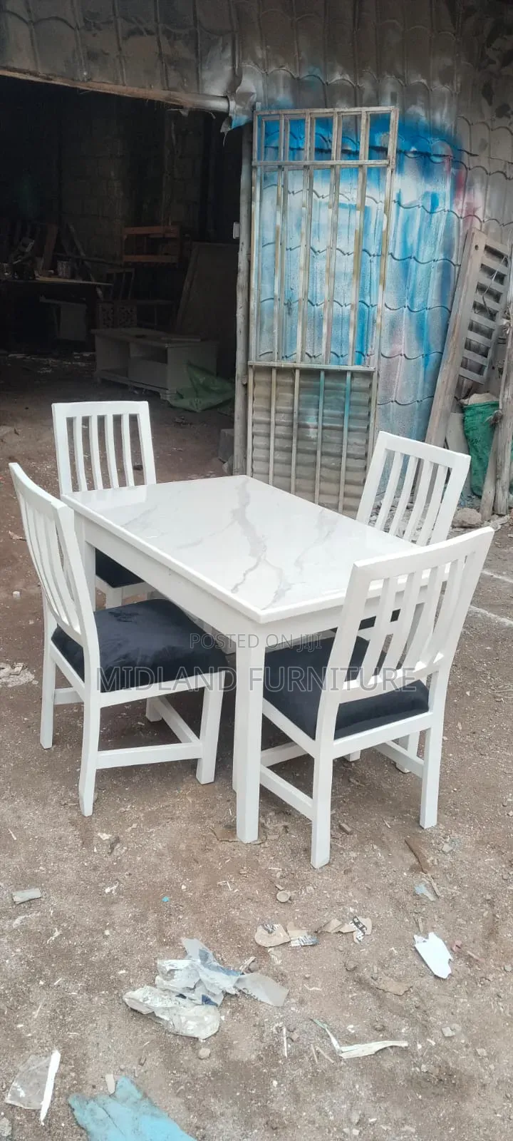 4 Chaired Hardwood Dining Set