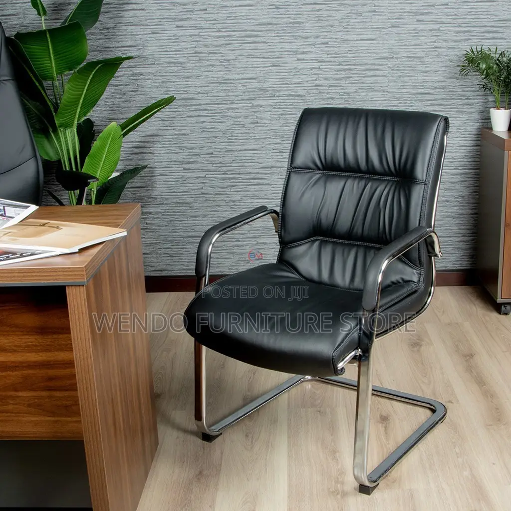 Office Chairs; Leather Office Seats With Mid Backrest