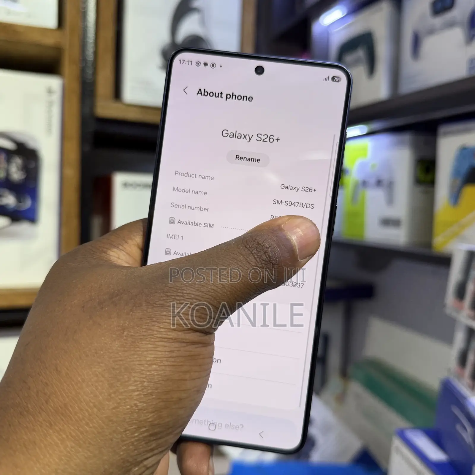 Samsung Galaxy S26+ 256 GB Gray