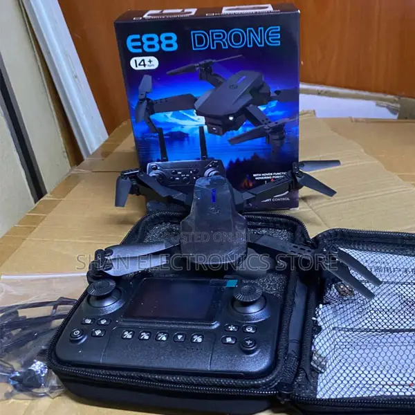 E88 Pro Drone With Built-in Screen Remote | Optical Flow