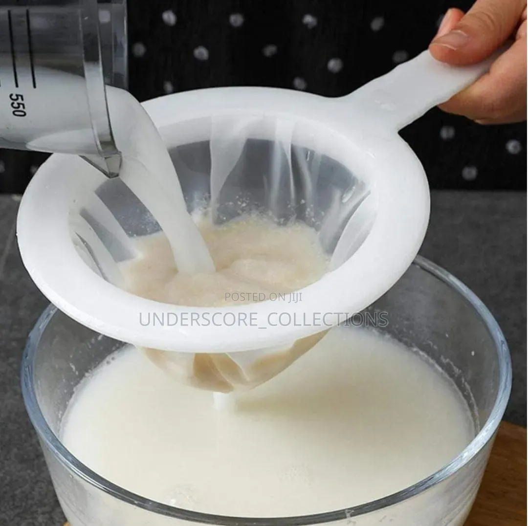Kitchen Ultra-Fine Nylon Mesh Strainer I Plastic Sieve Fine Mesh