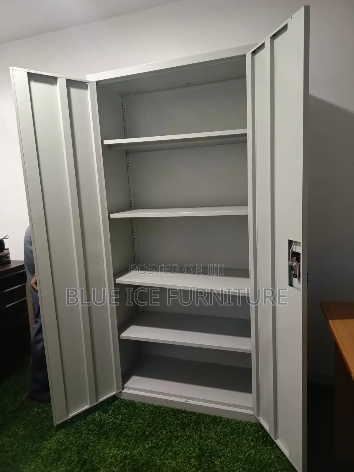 2 Door Bookshelf Cabinet