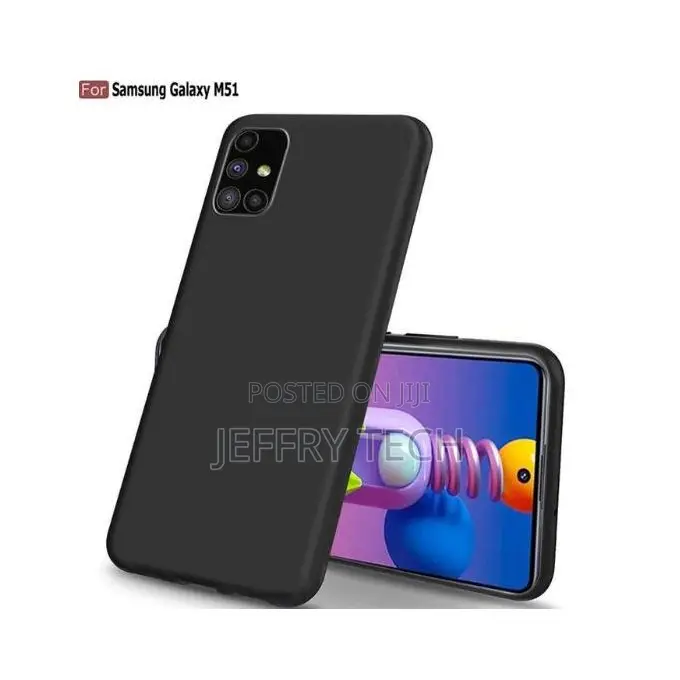 Samsung Galaxy M51, Anti-Scratch Slim Tpu Protective Back Cover (Blac
