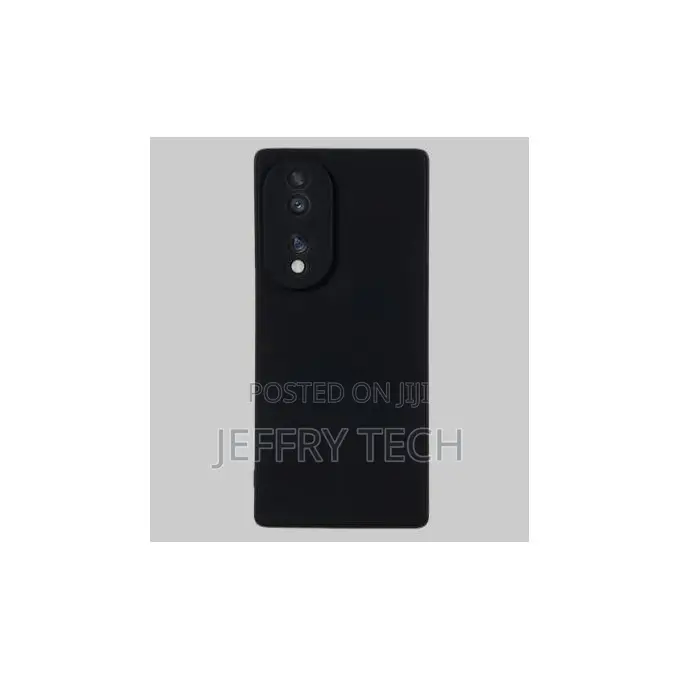 Soft Silicone Back Cover for Honor 70 – Black