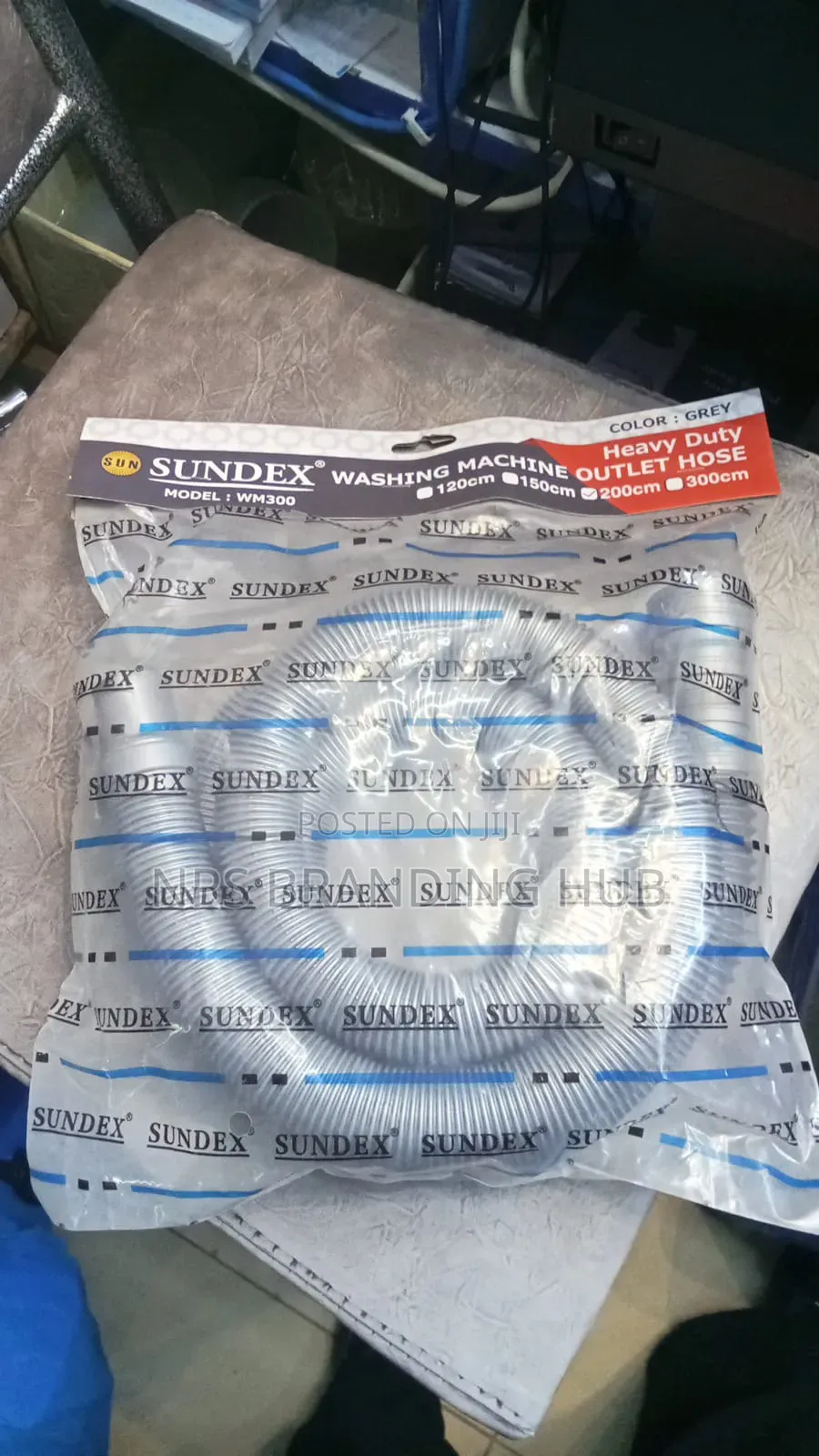 2m Heavy Duty Washing Machine Outlet Hosepipe