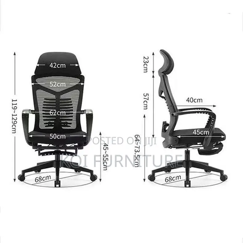 Office Chairs; High Backrest Office Chairs With Ergonomic Support