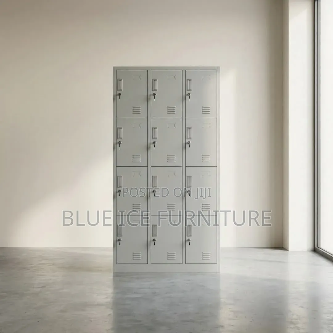 12-Door Metal Locker Cabinet
