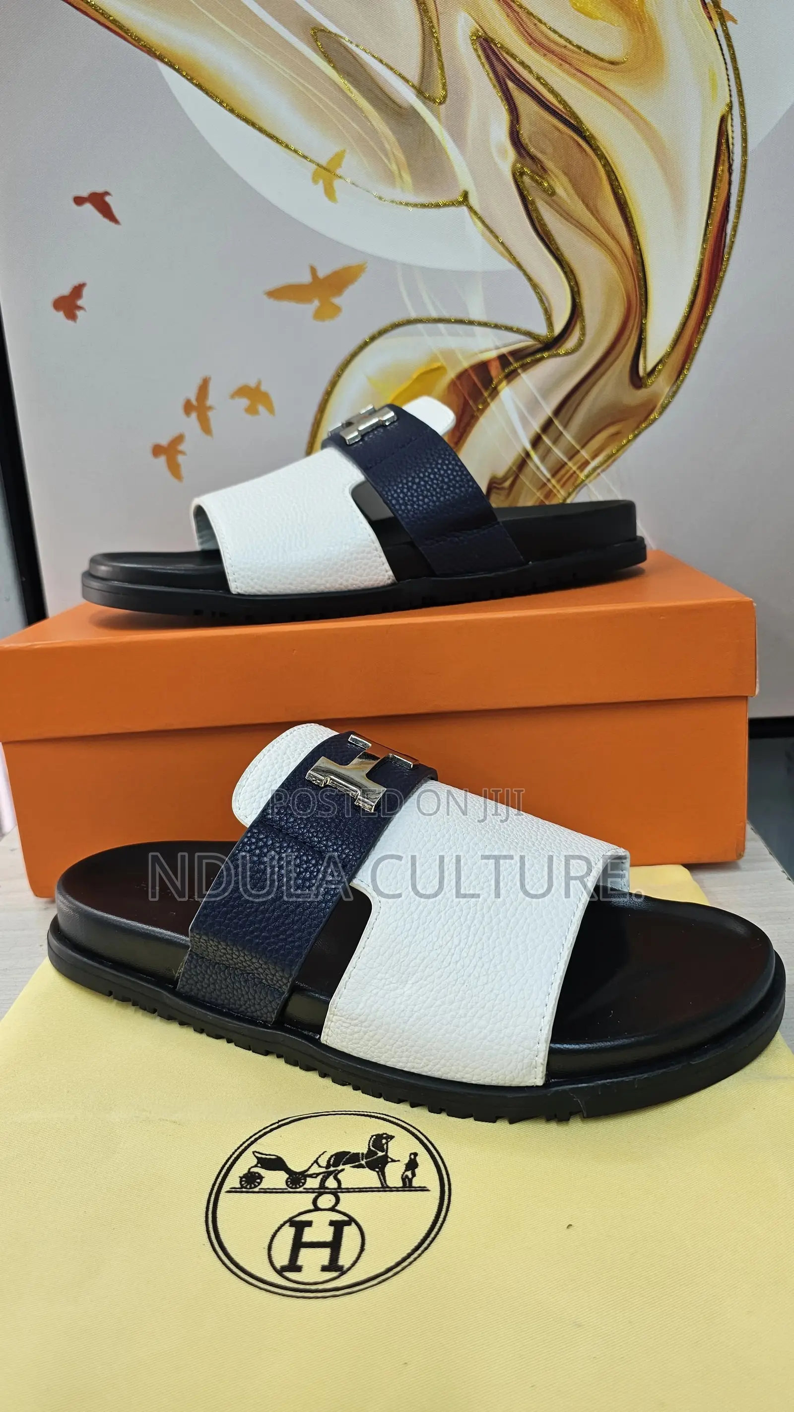 Hermès Chypre Leather Sandals