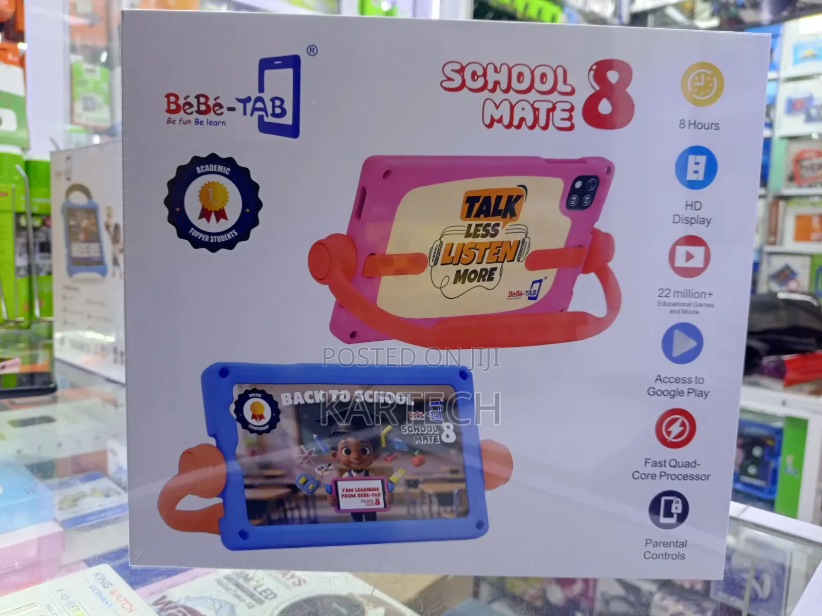 Bebe-Tab School Mate 8 Kids Tablet 8gb+256gb Wifi +Simcard