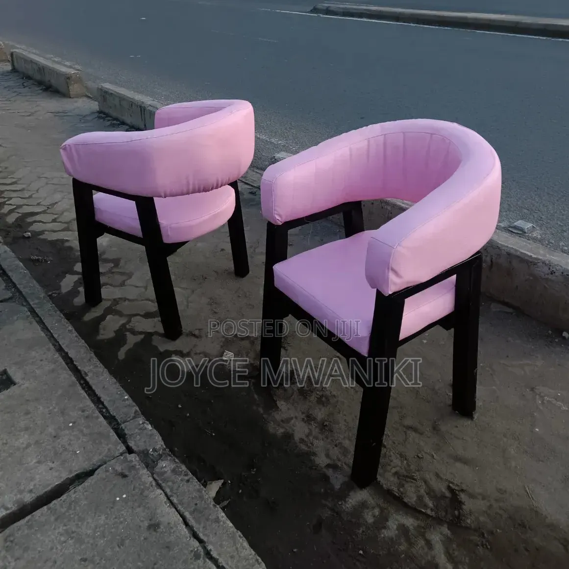 Modern Manicure Seats or Restaurant Chairs, Pink 