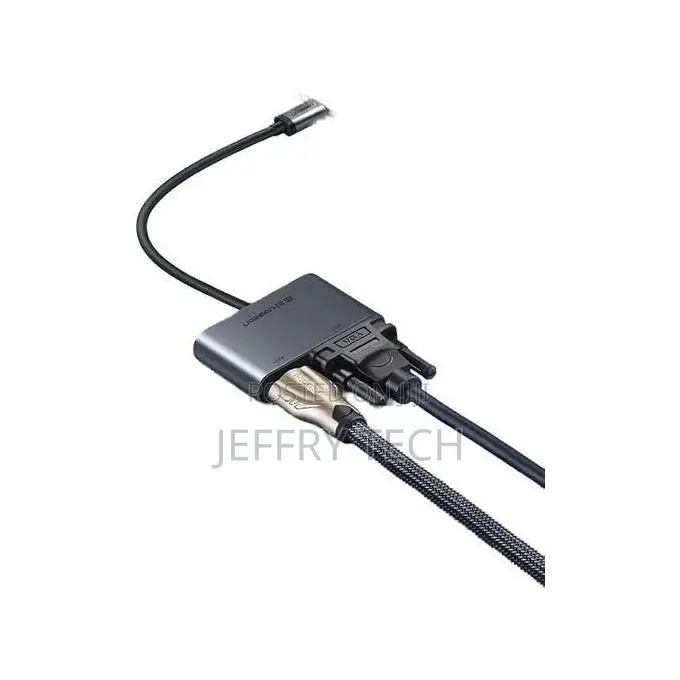 Cm162 Usb-C to Hdmi + Vga +Usb 3.0 Adapter With Pd(100w)-Space Gray
