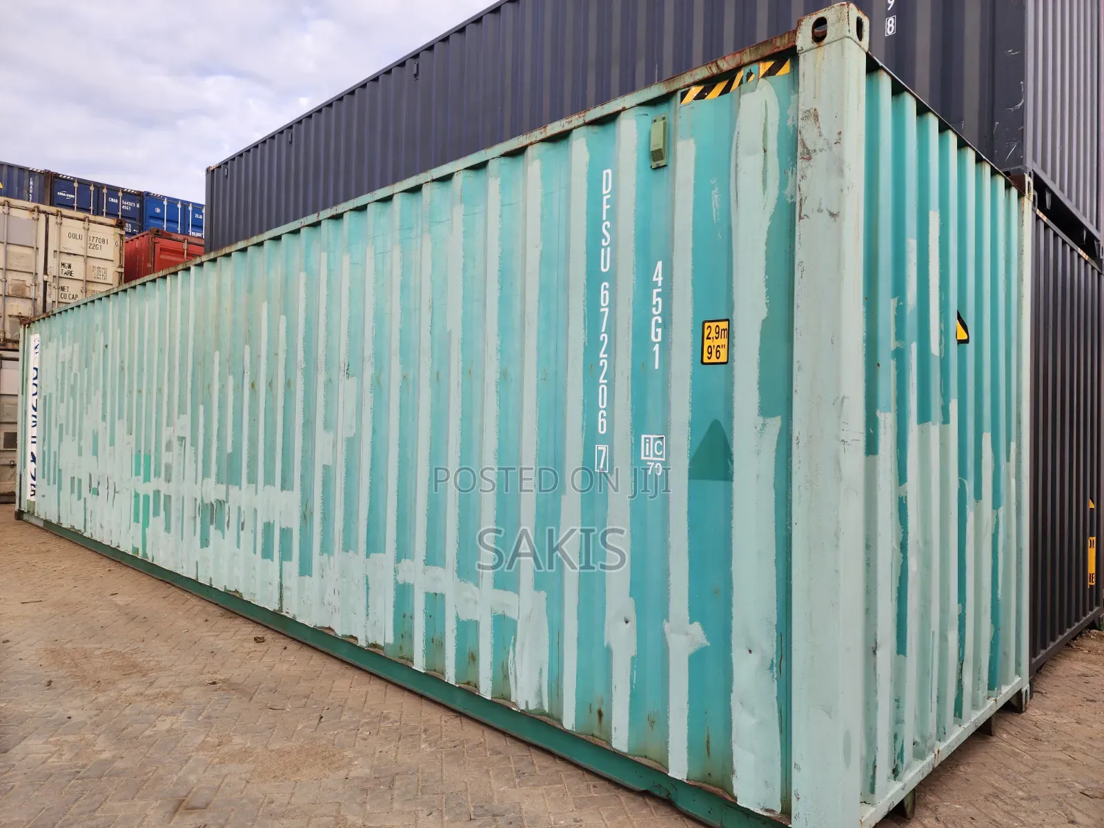 Fit for Cargo Transit! 40-Foot Empty High Cube Shipping Containers
