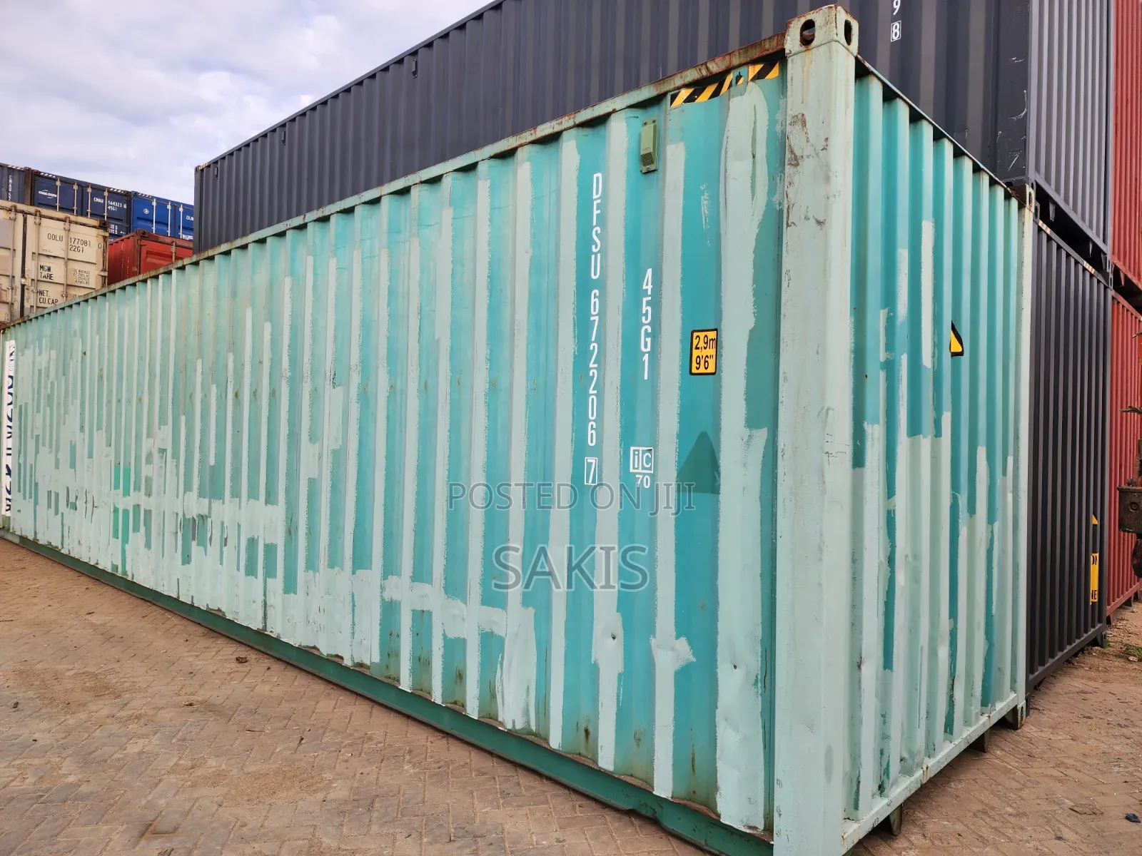 Fit for Cargo Transit! 40-Foot Empty High Cube Shipping Containers