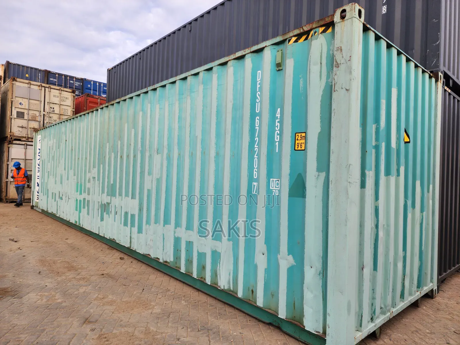 Fit for Cargo Transit! 40-Foot Empty High Cube Shipping Containers