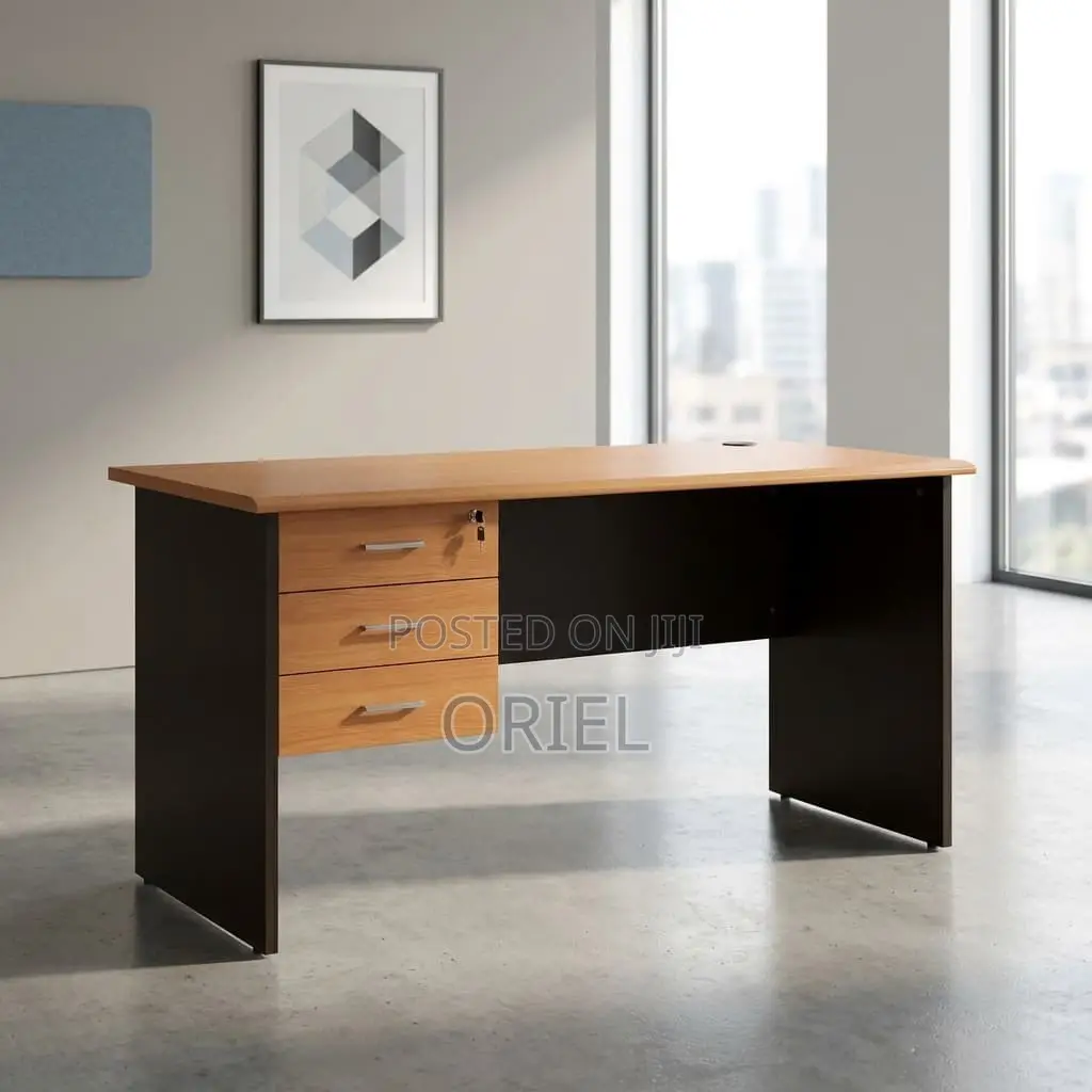 Office Desk : 1.4m Imported Executive Office Desk With 3-Drawers